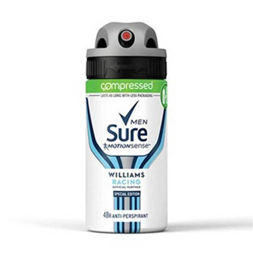 250ML SURE WILLIAMS RACING MEN BODY SPRAY 