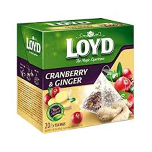 40G LOYD CRANBERRY & GIBGER TEA