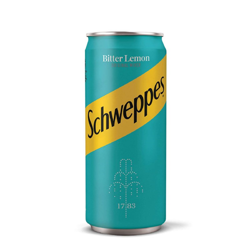 SCHWEPPES BITTER  LEMON CAN 330ML