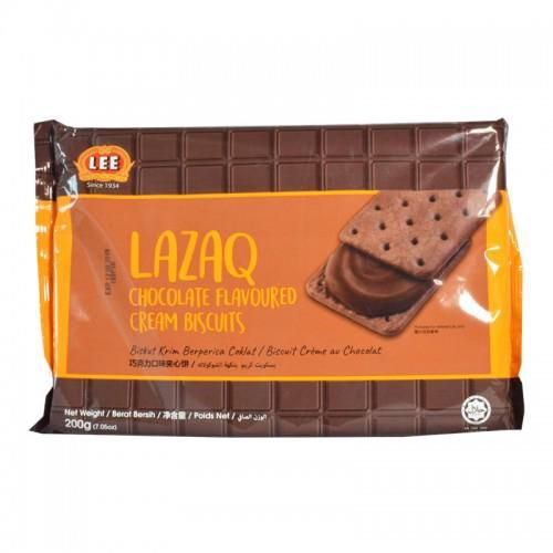 200G LEE LAZAQ CHOCOLATE CREAM BISCUITS