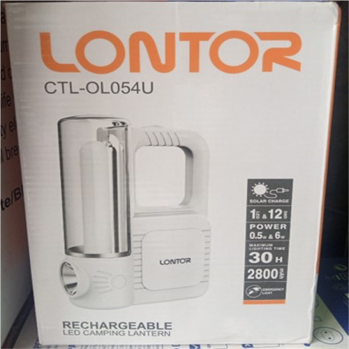 Lontor Long Lasting Durable Rechargeable Outdoor/Indoor Lamp