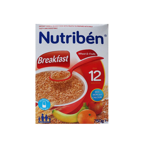 750G NUTRIBEN BREAKFAST WHEAT & FRUITS