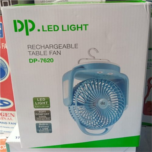 Dp Led Light SOFT TORCH RECHARGEABLE MINI HANG-ABLE TABLE FAN