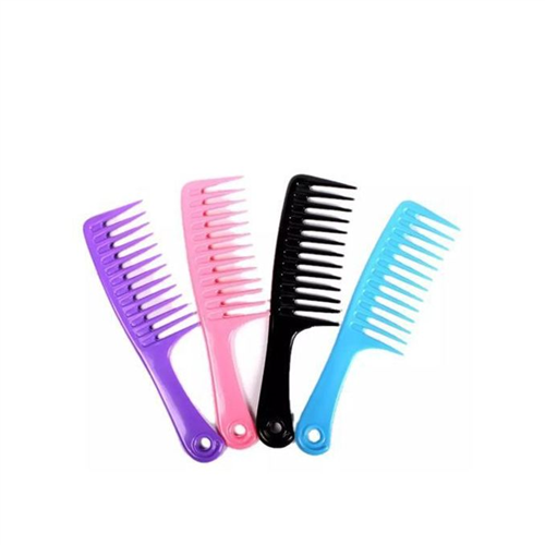 Plastic De-tangler Wide Tooth Comb 