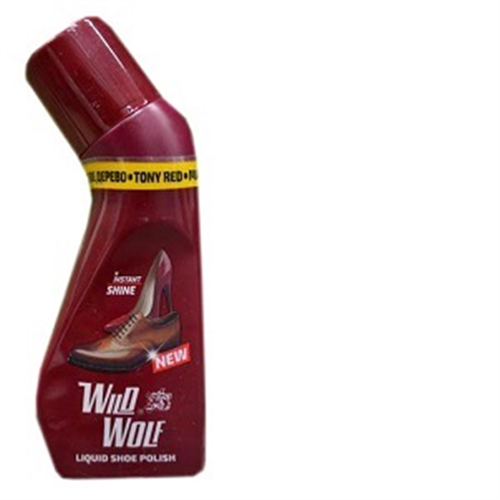 75ML WILD WOLF TONY RED LIQUID SHOE POLISH