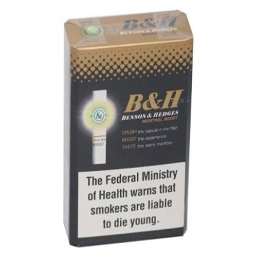 B&H Menthol Boost Cigarettes