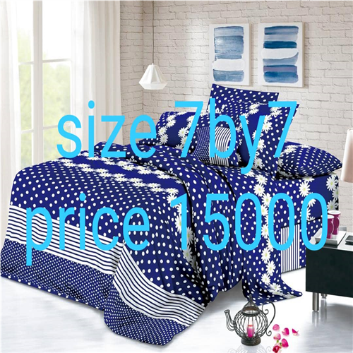 Blue and white designers bedsheet with duvet 7by7