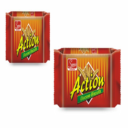 Action milk shortbread biscuit