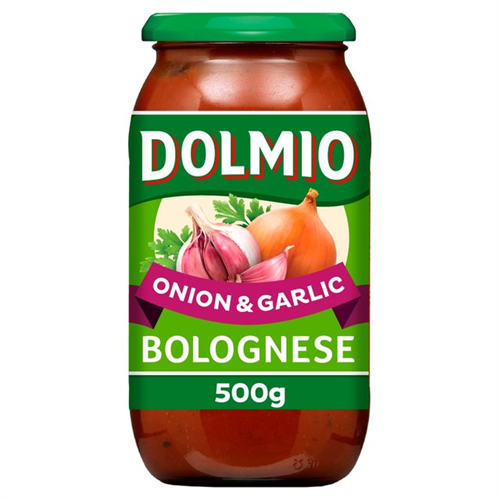 500ML DOLMIO ONION & GARLIC BOLOGNESE