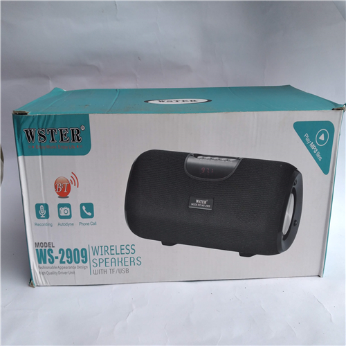 Original WSTER WS-2909 Bluetooth Wireless Speaker Support USB/TF CARD/FM RADIO