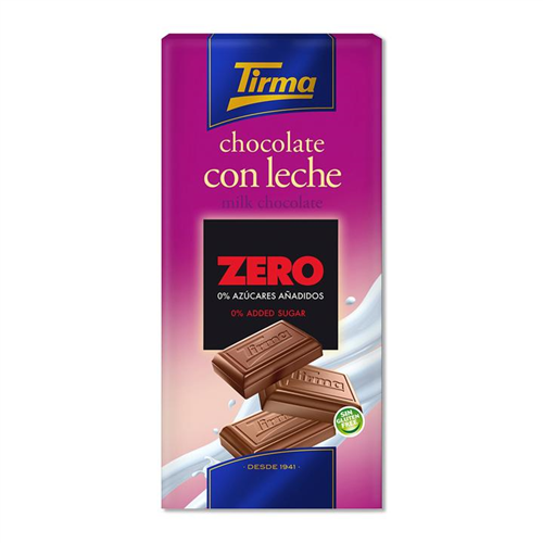 125G TIRMA MILK CHOCOLATE ZERO ADDED SUGAR