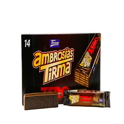  TIRMA AMBROSIA WAFER ZERO SUGER 70% COCOATIRMA 