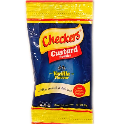 50G CHECKERS CUSTARD POWDER VANILLA FLAVOR 