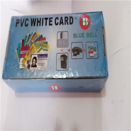 BLANK PVC WHITE CARD (Pack of 100 pieces)