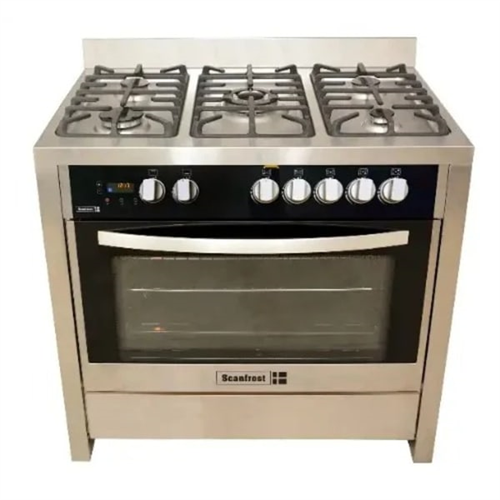 Scanfrost Semi Industrial 5 Burners Gas Cooker - Sfc9502ss