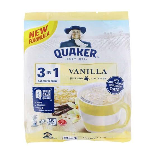 420G QUAKER OAT VANILLA 3IN1 CEREAL DRINK