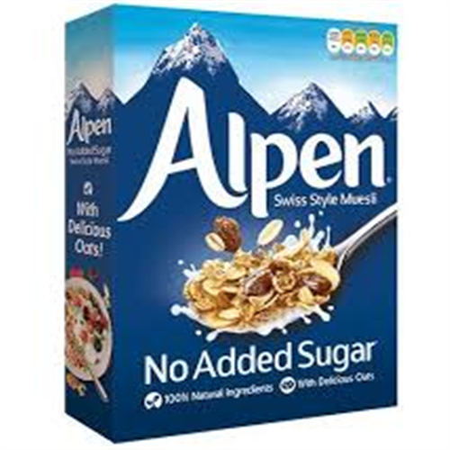 500G ALPEN NO ADDED SUGAR SWISS STYLE MUESLI