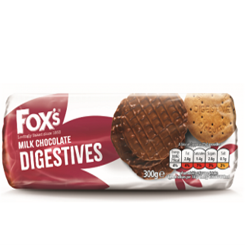 300G FOX'S MILK CHOCOLATE DIGESTIVES