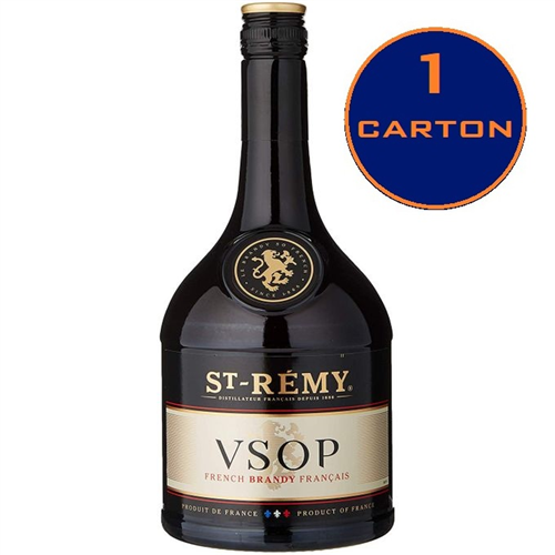 CARTON of St-Rémy VSOP French Brandy, 70cl