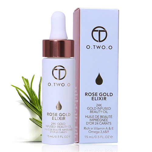 O.TWO.O ROSE GOLD ELIXIR 24K GOLD INFUSED OIL