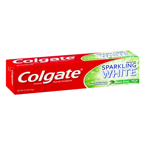 COLGATE SPARKLING WHITE MINT ZINC PASTE