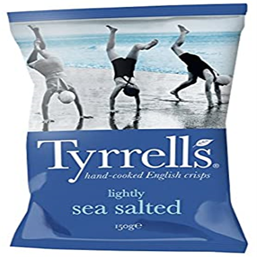 150G TYRRELS LIGHTLY SEA SALTED