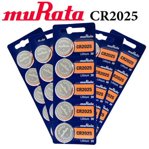 muRata 25-Piece CR2025 3V Lithium Batteries