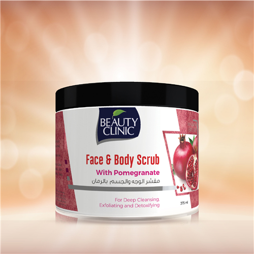 375ml Face & Body Scrub With Pomegranate 