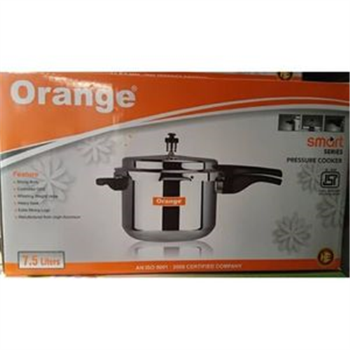 7.5 LTRS SMART SERIES ORANGE PRESSURE COOKER 