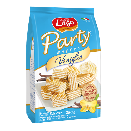 250G GASTONE LAGO PARTY WAFERS VANIGLIA