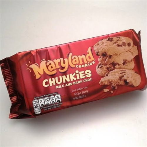 144G MARYLAND COOKIES CHUNKIES MILK AND DARK CHOC