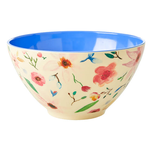 FLOWERED CEREAL BOWL