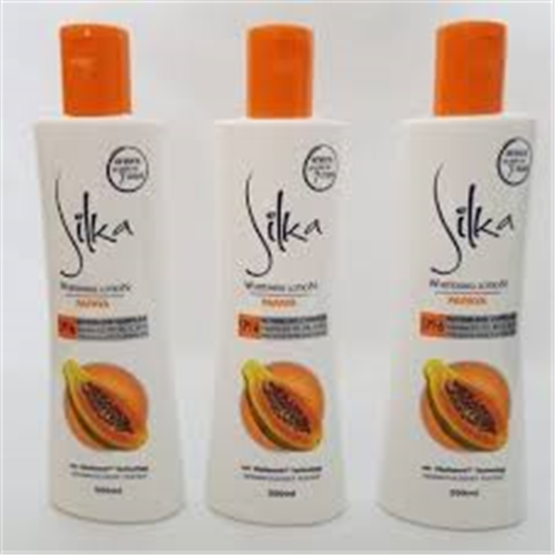 200ML SILKA SKIN WHITENING LOTION PAPAYA