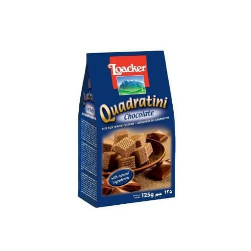 Loacker Quadratini Wafers Cookies (chocolate) - 125g