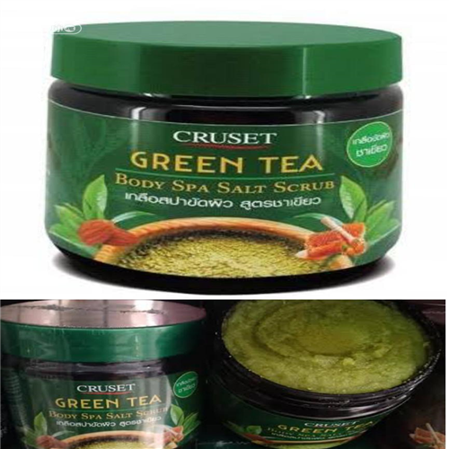 Cruset Green Tea Body Spa Salt Scrub.