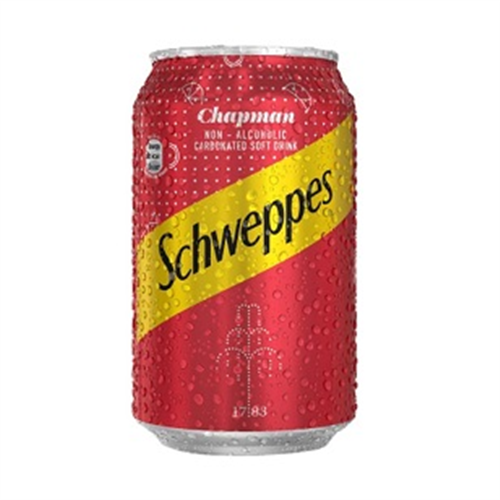 330ML SCHWEPPES CHAPMAN CAN