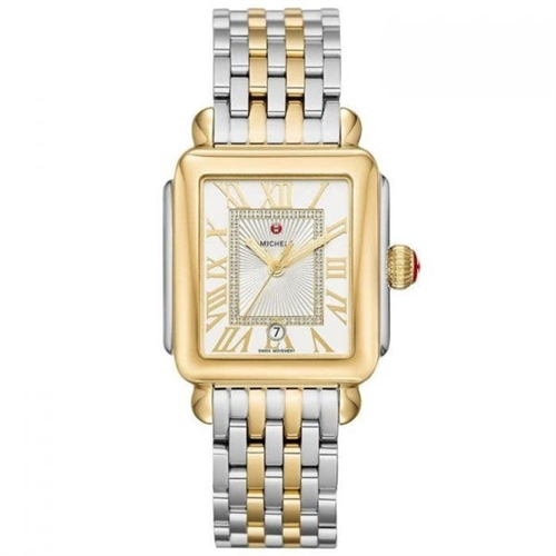 Michele Lexi Diamond Two-Tone Stainless Steel Watch