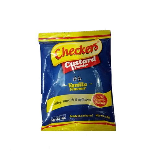 CHECKERS VANILLA 50g SACHET CUSTARD POWDER 