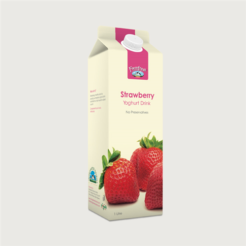 FARM FRESH YOGHURT DRINK STRAWBERRY 1L