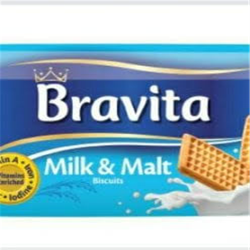 BRAVITA MILK AND MALT BISCUITS