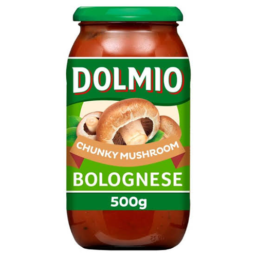 500ML DOLMIO CHUNKY MUSHROOM BOLOGNESE