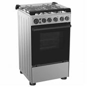 Midea 4-Burner Cooker 20BMG4Q007-S, with 3 Gas + 1 Electric Burner, Oven & Grill