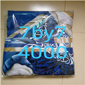 Floral Blue Bedsheet with 4 pillow case 7by7