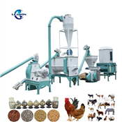 CE 2000kg/h Poultry Feed Manufacturing Equipment Animal Feed+Processing+Machine Rabbit Sheep Chicken Animal Feed Pellet Machine