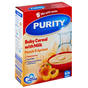 200G PURITY BABY CEREAL PEACH AND APRICOT