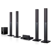 LG AUD 656 1000W 5.1CH HOME THEATRE SYSTEM , JERSEY SPEAKER, 4 TALLBOY, FRONT FIRING SUBWOOFER