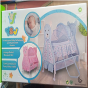 Share this product Foldable Patterned Convenient Baby Bed With Net And Stand