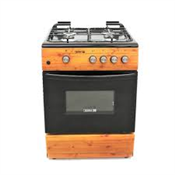 Scanfrost 3 Gas Burners + 1 Electric Hotplate CK-6312 NG 60X60cm | 6-Series APSCCK0007 Wood Finish