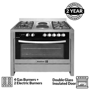  Scanfrost 6-Burner Gas Cooker SFC9423 SS (4 Gas + 2 Electric)