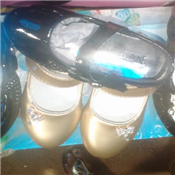 Quality kids Black, Gold And Sliver Crystal Baby Shoe Cover Toes 